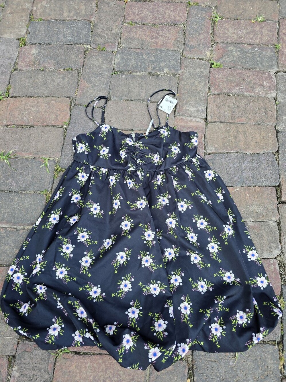 Free People In A Bubble Mini Dress NWT Size Small Floral Babydoll